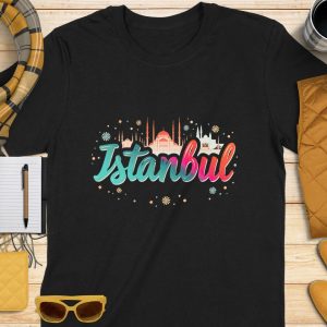 Istanbul Skyline Cityscape Art Design Souvenir T-Shirts