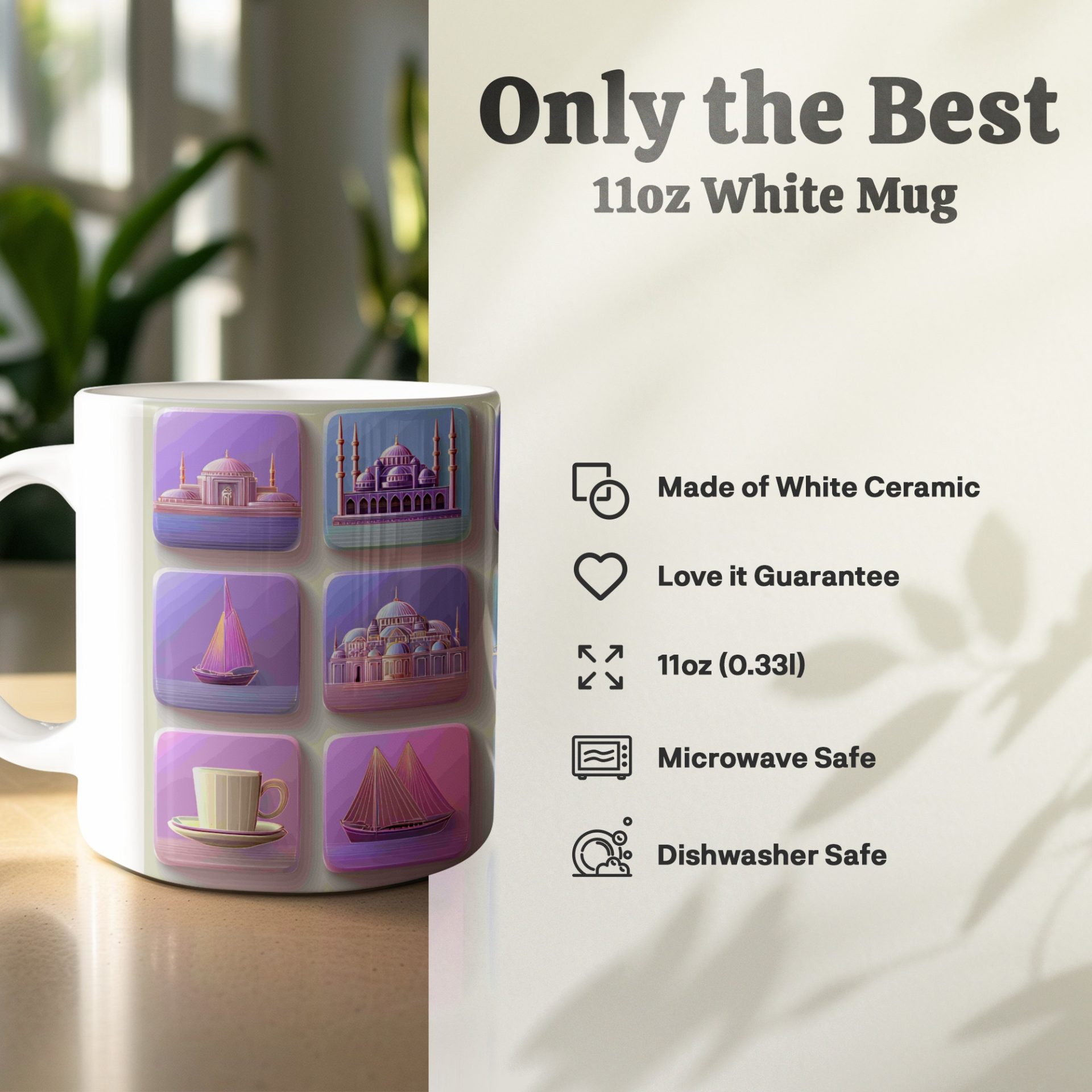 Architectural Wonders Nautical Themes Unique Icons Mugs - Image 6