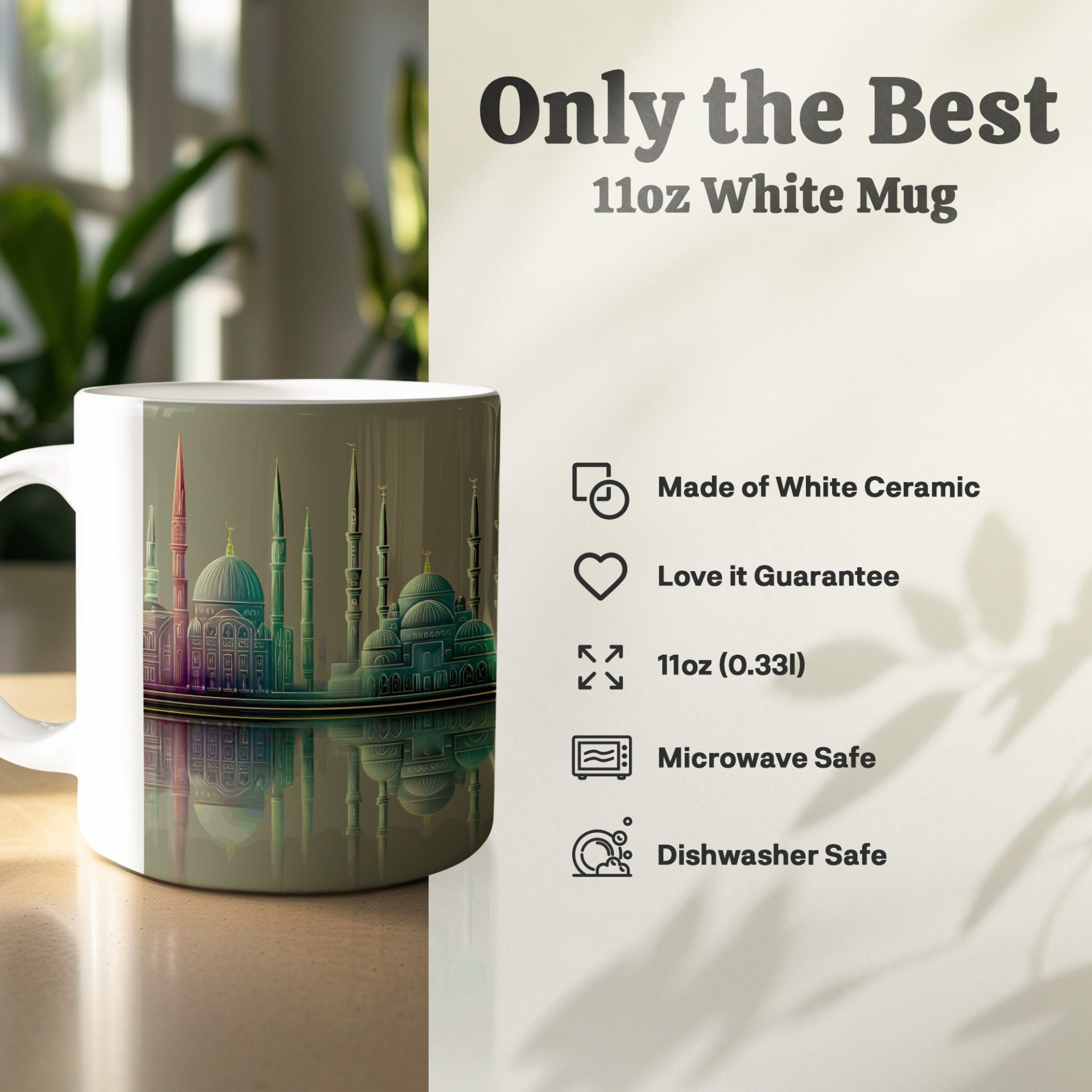 Architectural Wonders Reflection Unique Design Art Mugs - Image 6