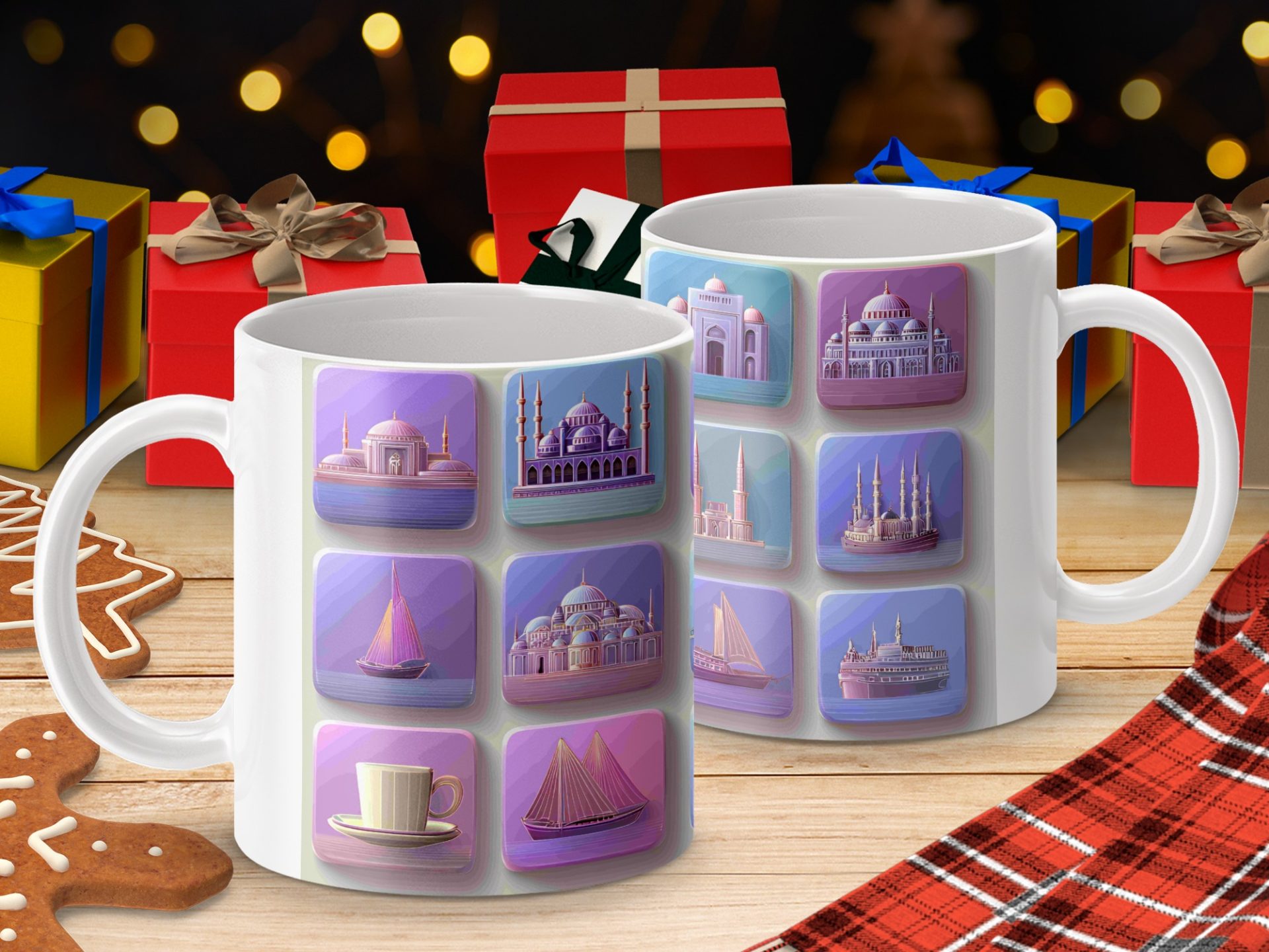 Architectural Wonders Nautical Themes Unique Icons Mugs - Image 4