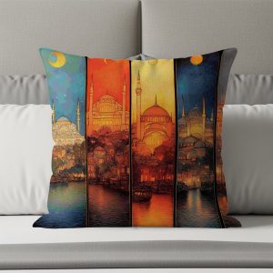 Hagia Sophia Istanbul Cityscape Decorative Artwork Pillows & Pillow Cases