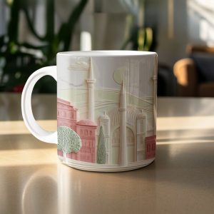 Architectural Relief Pattern Islamic Inspired Design Mugs