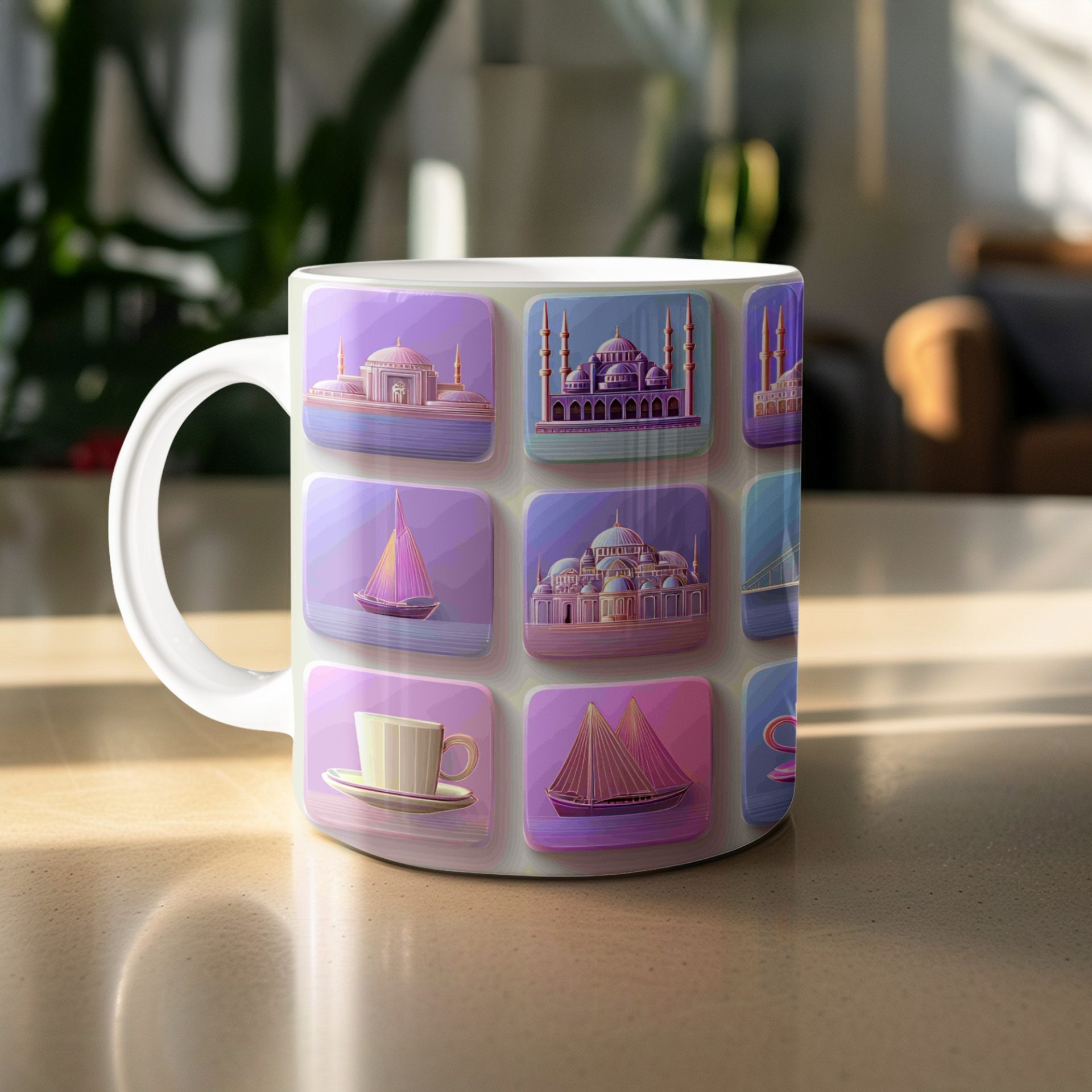 Architectural Wonders Nautical Themes Unique Icons Mugs