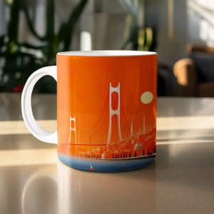 Istanbul View from Water Landmark City Skyline Image Mugs