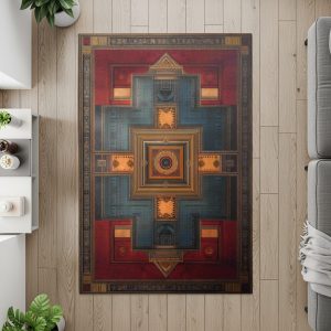 Intricate Patterned Ancient Designs on Area Style Rugs