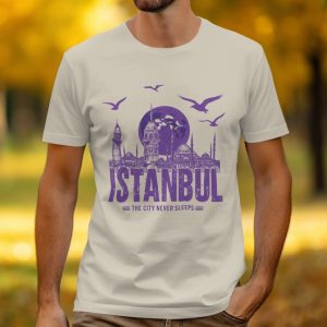 Istanbul The City Never Sleeps Graphic Image T-Shirts