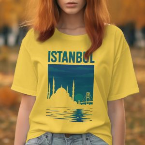 Istanbul Skyline Silhouette Great City View Scene T-Shirts