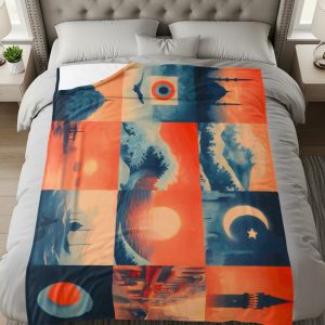 Artistic Dreamland Collage Style Photo Abstract Blankets