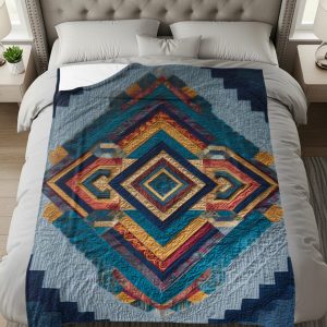 Geometric Abstract Design Pattern Cozy Home Blankets