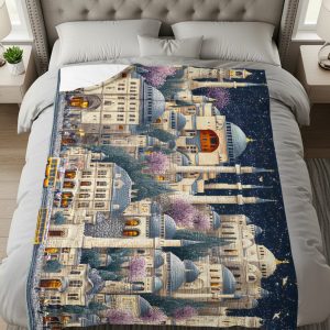 View of Istanbul City Architecture Style Home Decor Blankets