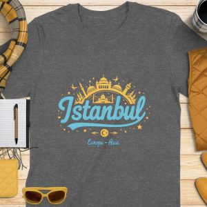 Istanbul Skyline Europe Asia Design Souvenir Gift T-Shirts