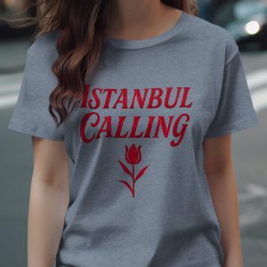 Istanbul Calling Design with a Tulip Flower T-Shirts