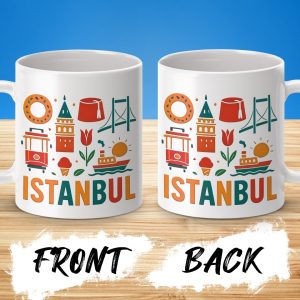 Delightful Istanbul Cityscape with Landmarks on Mugs Product