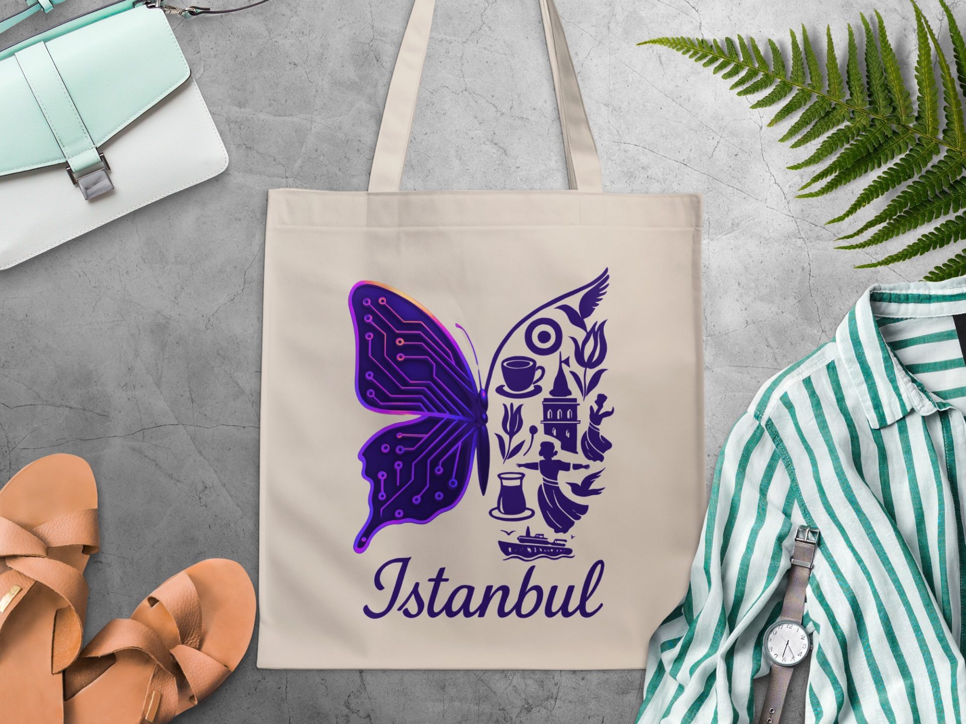MYDESIGNS CANVAS TOTE BAG LIFESTYLE FLATLAY 04