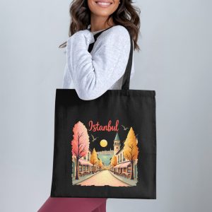 Istanbul City View Travel Destination Stylish Tote Bags
