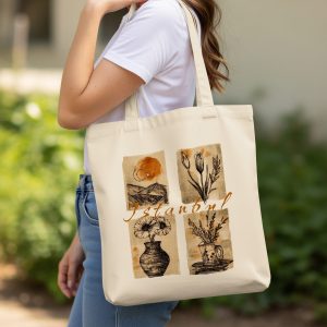 Istanbul Turkey Illustrations Graphic Design Novelty Tote Bags