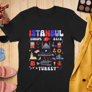 Istanbul Turkey Europe Asia Graphic Illustrated T-Shirts