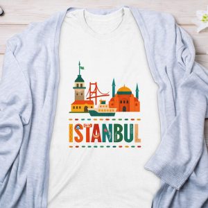 Visit Istanbul Landmark and City Graphic Art Great T-Shirts