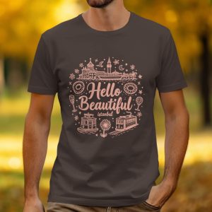 Hello Beautiful Istanbul Design Souvenir Graphic T-Shirts