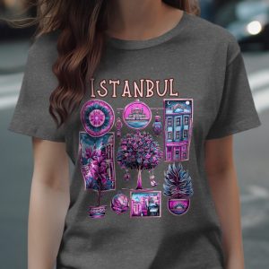 Istanbul Aesthetic Cityscape Design Modern Style T-Shirts