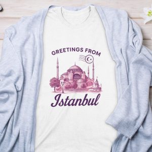 Greetings From Istanbul Turkey Vintage Cityscape T-Shirts