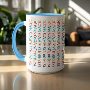 Istanbul Is Always Magic Vertical Patterned Theme Mugs