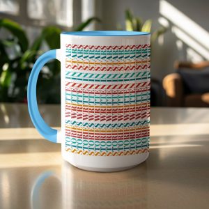 STORIES WRITTEN IN STARS Repeated Colorful Design Mugs