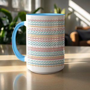Tea Before Anything Else Repetition Pattern Design Mugs