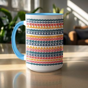 Istanbul Made Me Late Colorful Pattern Novelty Mugs