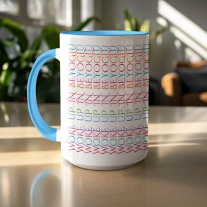 Woke Up In Beyoglu Repeating Pattern Colorful Mugs