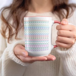 Hagia Sophia Called Me Colorful Lettering Pattern Mugs