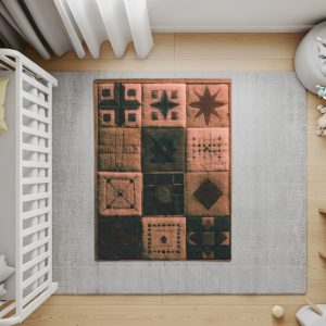 Decorative Geometric Patchwork Multi-Color Design Blankets