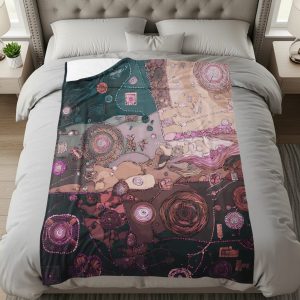Abstract Artwork Patterned Decoration Cozy Home Blankets