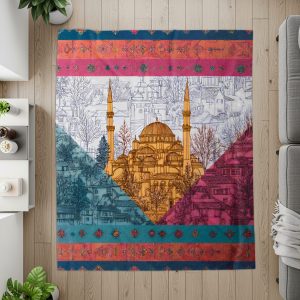 Ornamental Architectural Scenery Artistic Design Blankets