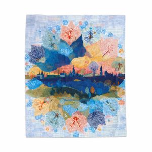 Village Dream With Leafy Border Cozy Home Decor Blankets