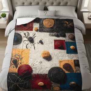 Artistic Weave Composition Colorful Abstract Image Blankets